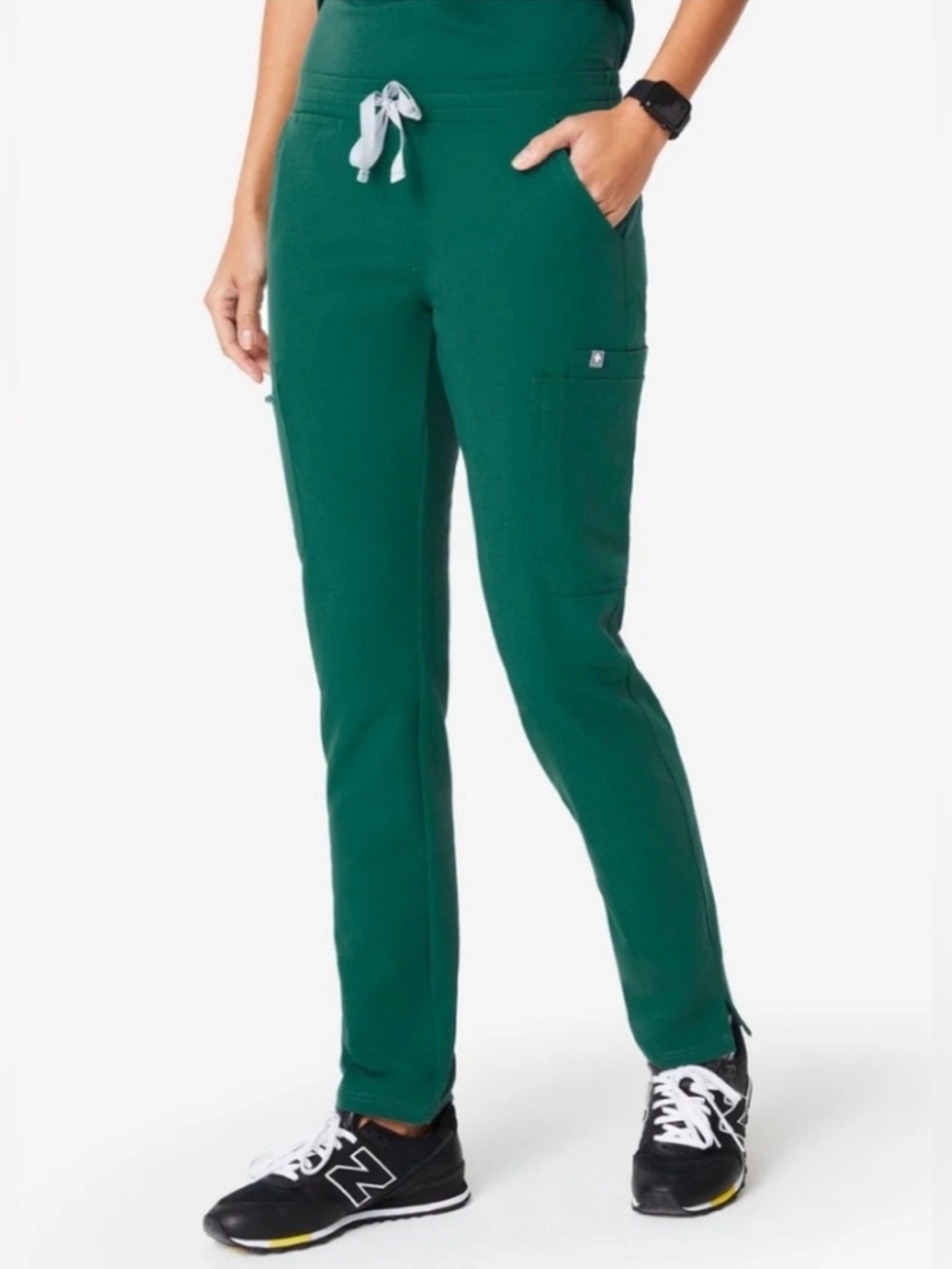 Figs Women's Hunter Green Yola - Skinny Scrub Pants Size Small